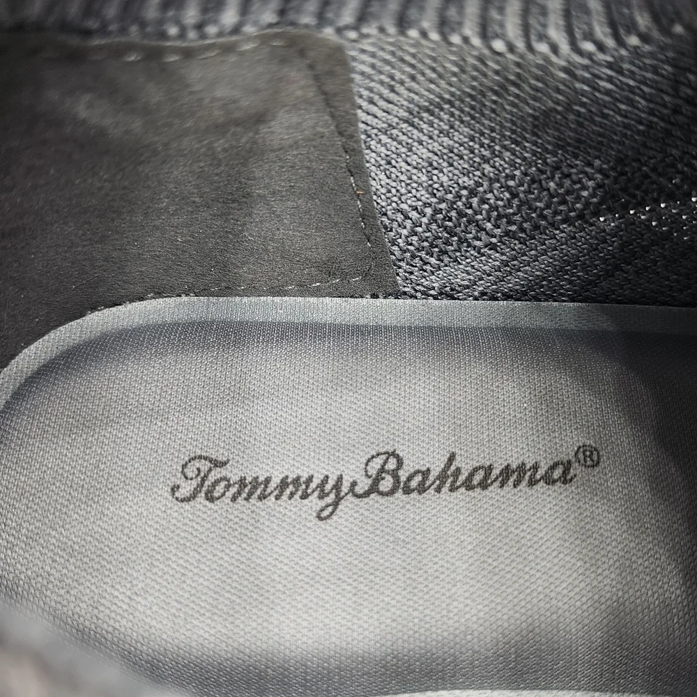 Tommy Bahama Flint Jogger Light Grey Knit Pull-On No-Lace Memory Foam Sneakers - Picture 8 of 10